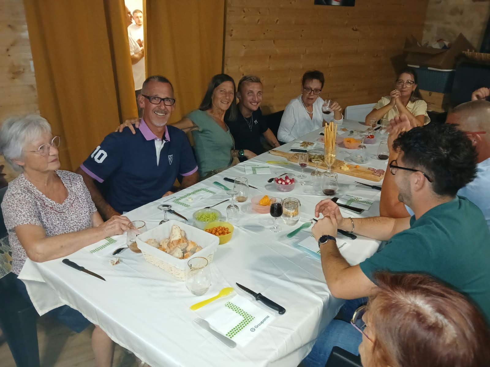 Moment convivial autour du vin